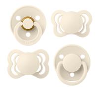 BIBS Try-it Collection Dummy, 0-6 Months, 4-Pack, Ivory