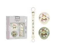 BIBS x Moomin Colour Dummy & Loop Clip Gift Set - Ivory/Sage