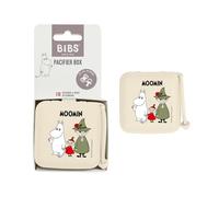 BIBS x Moomins Pacifier Box with Strap. Soother Holder and Steriliser case. 100% BPA Free Food-Grade Material - Ivory