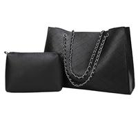BIBTOO 2-PC Handbag for Women(Black)