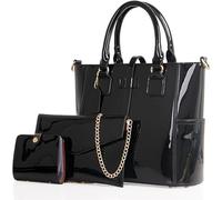 BIBTOO 3PCS Set Shoulder Handbag(Black)