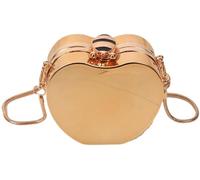 BIBTOO Acrylic Clutch Purse Hard Purses Small Handbags Hobo Crossbody Bags Womens(Gold-heart)