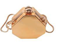BIBTOO Acrylic Clutch Purse Hard Purses Small Handbags Hobo Crossbody Bags Womens(Gold-triangle)