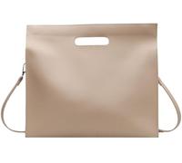 BIBTOO Business Briefcase Shoulder Bag Suitable for Both Men and Women(White)