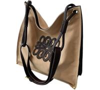 BIBTOO Canvas Handbag Large Shoulder Bags Satchel Work Hobo Crossbody Purse Designer Tote Bags for Women(Khaki)