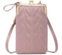 BIBTOO Cell Phone Purse Wallet for Women(Light Purple)