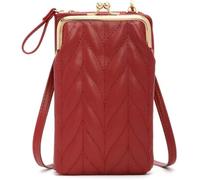 BIBTOO Cell Phone Purse Wallet for Women(Red)