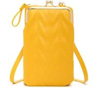BIBTOO Cell Phone Purse Wallet for Women(Yellow)