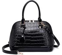 BIBTOO Classic Dome Satchel Bags(Black)