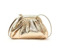 BIBTOO Clutch Purses Small Crossbody Bags for Women Evening Shoulder Bag Mini Dumpling Cloud Pouch Wedding Party Totes(Mini-gold)