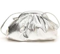 BIBTOO Clutch Purses Small Crossbody Bags for Women Evening Shoulder Bag Mini Dumpling Cloud Pouch Wedding Party Totes(Mini-silver)