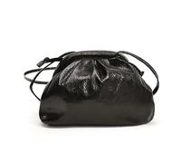 BIBTOO Clutch Purses Small Crossbody Bags for Women Evening Shoulder Bag Mini Dumpling Cloud Pouch Wedding Party Totes(Mini-black)