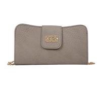 BIBTOO Crossbody Bags for Women PU Leather Small Shoulder Bag Handbags Wallet Purse with Chain Evening Bags(Gray)