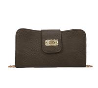 BIBTOO Crossbody Bags for Women PU Leather Small Shoulder Bag Handbags Wallet Purse with Chain Evening Bags(Dark Green)