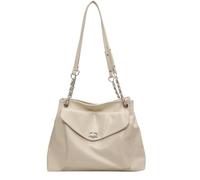 BIBTOO Crossbody Purse Leather Tote Bags(Beige)