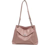 BIBTOO Crossbody Purse Leather Tote Bags(Pink)
