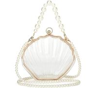 BIBTOO Fairy Shell Purse for Women Evening Bag(Transparent)