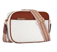 BIBTOO Genuine Leather Crossbody Bags for Women Trendy Cross Body Purse Shoulder Handbags with Wide Strap(White)