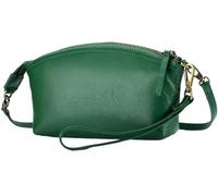 BIBTOO Genuine Leather Crossbody for Women Small Size Handbag(Green)