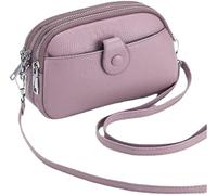 BIBTOO Genuine Leather Crossbody for Women Small Size Handbag Mobile Phone Clutch Wallet(1)
