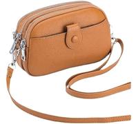 BIBTOO Genuine Leather Crossbody for Women Small Size Handbag Mobile Phone Clutch Wallet