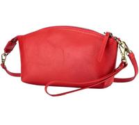 BIBTOO Genuine Leather Crossbody for Women Small Size Handbag(Red)
