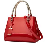 BIBTOO Glossy Women Handbag(Red)