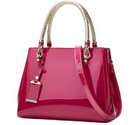 BIBTOO Glossy Women Handbag(Rose)