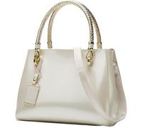BIBTOO Glossy Women Handbag(White)