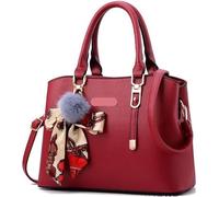 BIBTOO Handbags for Women(Wine Red)