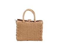 BIBTOO Handmade Straw Summer Tote Bag Fashionista Beach Wicker Handbag Lightweight Vacation Rattan Bag Women(2)