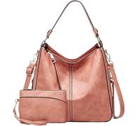 BIBTOO Hobo Bags for Women(Dark Pink)
