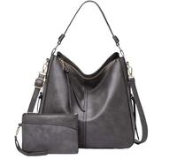 BIBTOO Hobo Bags for Women(Gray)