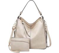BIBTOO Hobo Bags for Women(White)