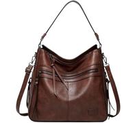 BIBTOO Leather Crossbody Bags(Brown)
