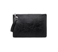 BIBTOO Leather Evening Purse with Large Pocket Lightweight Pouch(Black)