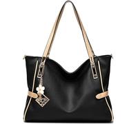 BIBTOO Leather Tote Bags(Black)