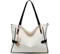 BIBTOO Leather Tote Bags(White)