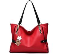 BIBTOO Leather Tote Bags(Wine)