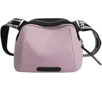 BIBTOO Lightweight Nylon Canvas Bag Multi-Pocket Top Handle Work Bags Crossbody Ladies Fashion Casual Shoulder Bags(Light Purple)