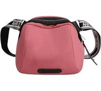 BIBTOO Lightweight Nylon Canvas Bag Multi-Pocket Top Handle Work Bags Crossbody Ladies Fashion Casual Shoulder Bags(Pink)