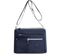 BIBTOO Nylon Crossbody Purse for Women Casual Daily Large Capacity Crossbody Messenger(Blue)