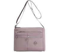 BIBTOO Nylon Crossbody Purse for Women Casual Daily Large Capacity Crossbody Messenger(Purple)