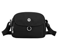 BIBTOO Nylon Purses for Women Daily Shoulder Bags(Black)