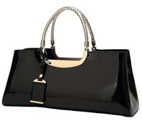 BIBTOO Patent Leather Tote Handbag(4)