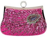 BIBTOO Retro Peacock Handbag(Light Purple)