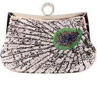 BIBTOO Retro Peacock Handbag(Pink)