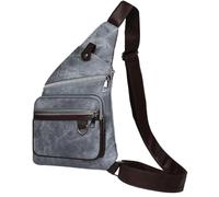 BIBTOO Sling Bag Anti Theft Crossbody(Blue)
