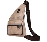 BIBTOO Sling Bag Anti Theft Crossbody(Khaki)