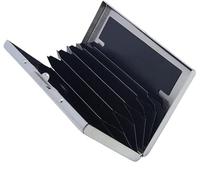 BIBTOO Stainless Steel Credit Card Holder Men Slim Anti Protect Travel ID Cardholder Women Wallet Metal Case(1)